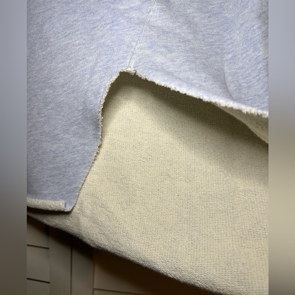 Frank & Eileen Sweatshirt Tee Lab M Baby Blue EUC Cool Asymmetrical Made in USA - Picture 8 of 9